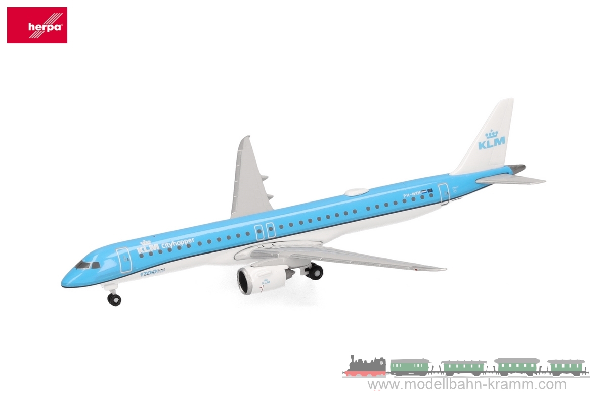 Herpa 536554-001, EAN 4013150353762: E195-E2 KLM Cityhopper