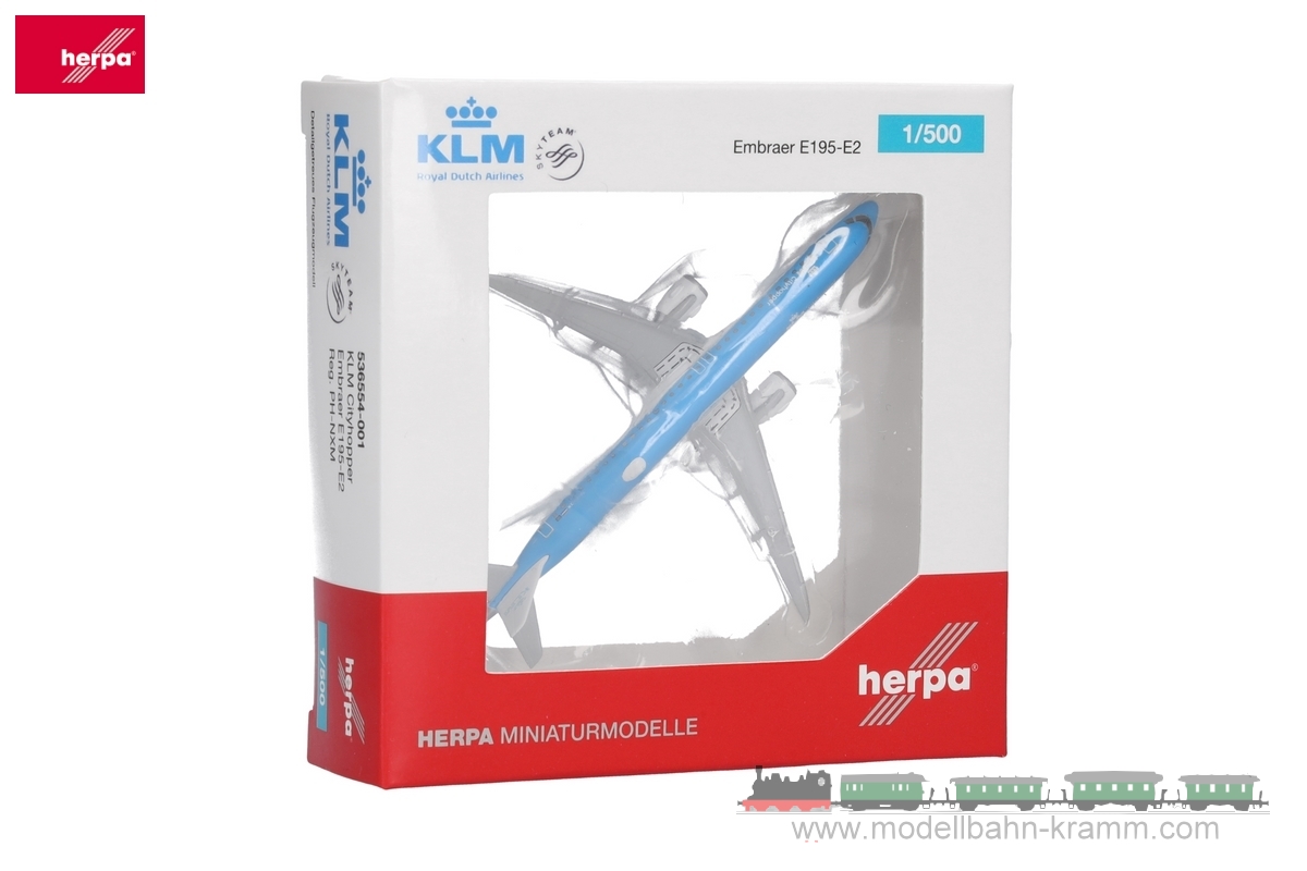 Herpa 536554-001, EAN 4013150353762: E195-E2 KLM Cityhopper