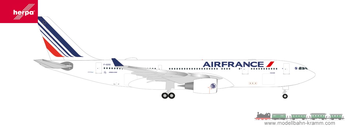 Herpa 536950, EAN 4013150536950: 1:500 Air France Airbus A330-200 (new colors) – F-GCZE Colmar