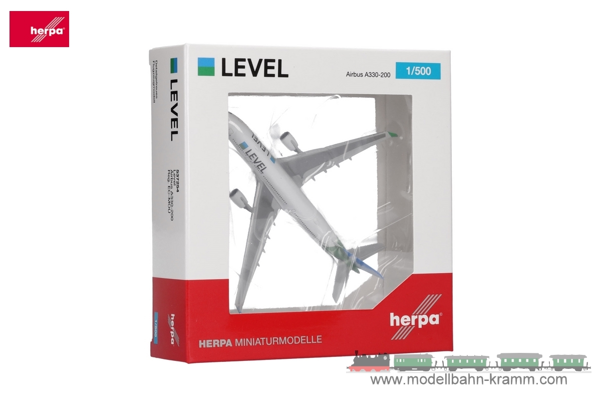 Herpa 537254, EAN 2000075580580: Airbus A330-200 Level