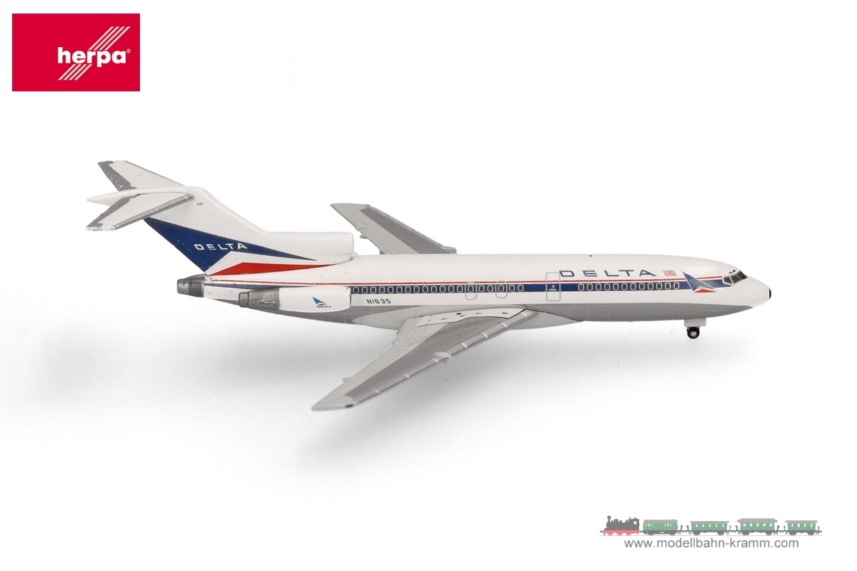 Herpa 537278, EAN 2000075580597: Boeing 727-100 Delta Air