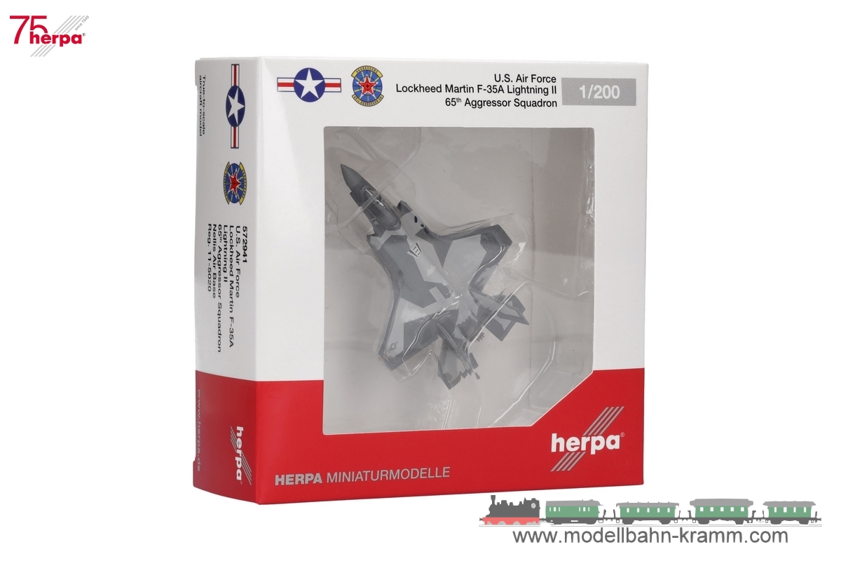 Herpa 572941, EAN 2000075580672: F-35A LII 65th Nellis Air Bas