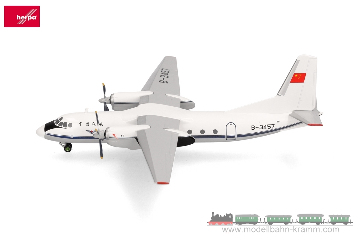 Herpa 573016, EAN 4013150573016: Xian Y-7 (AN-24) CAAC