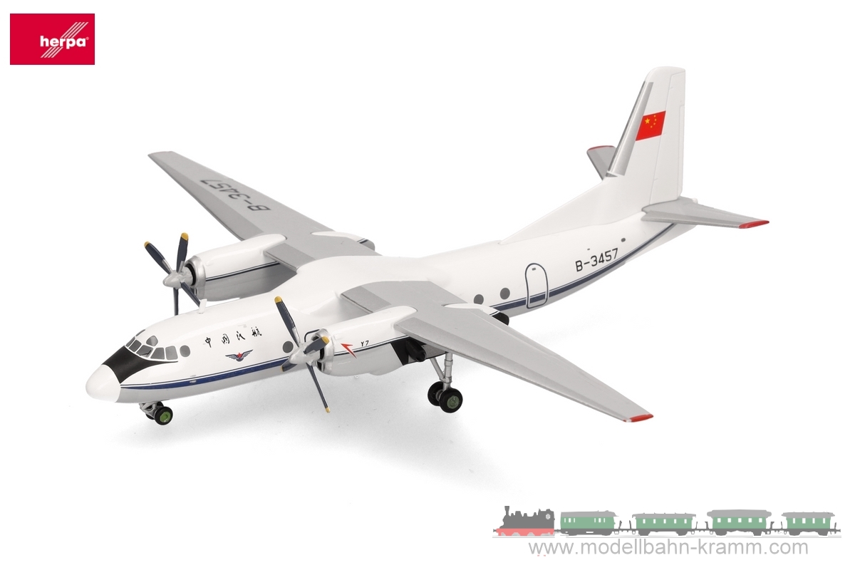 Herpa 573016, EAN 4013150573016: Xian Y-7 (AN-24) CAAC