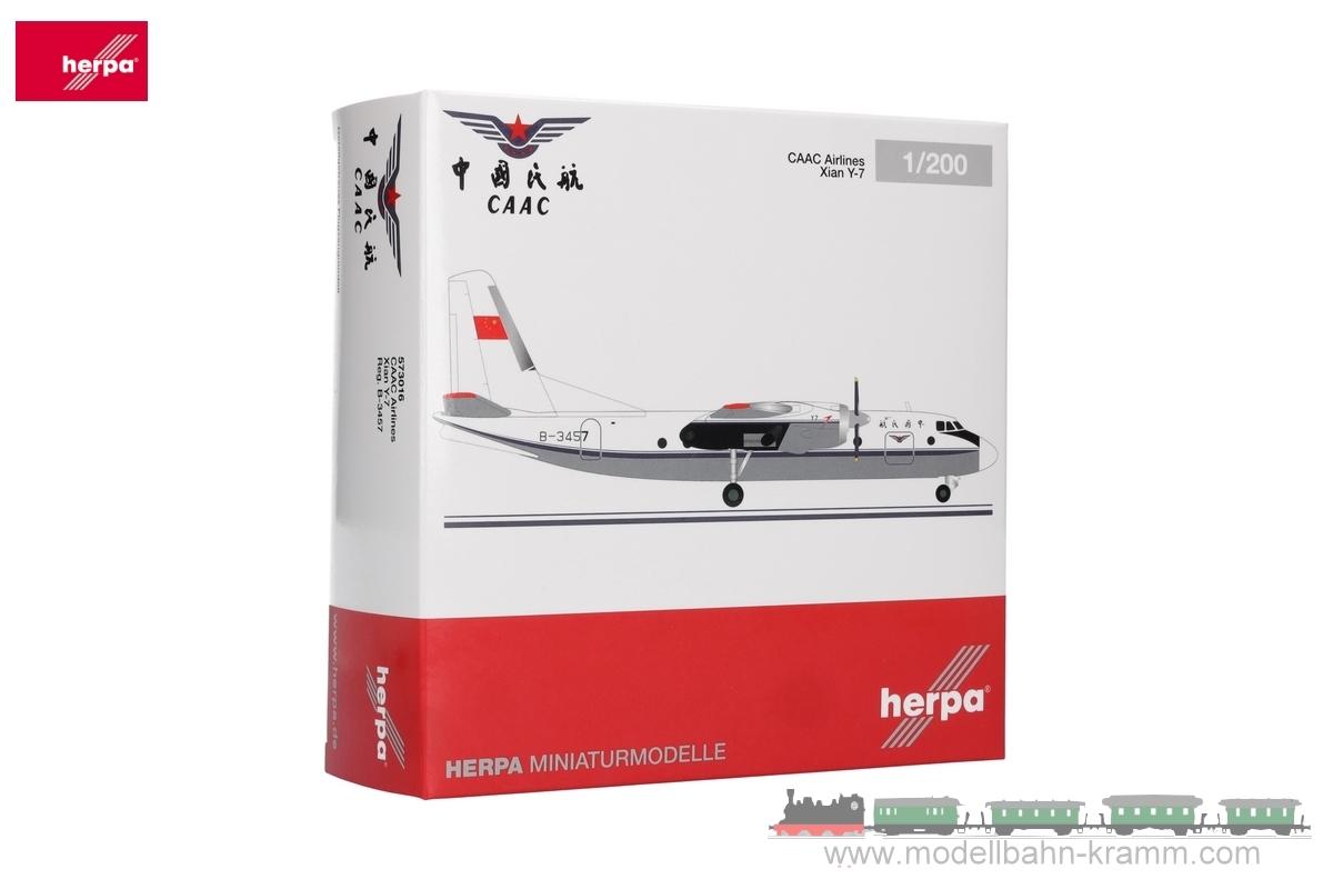 Herpa 573016, EAN 4013150573016: Xian Y-7 (AN-24) CAAC
