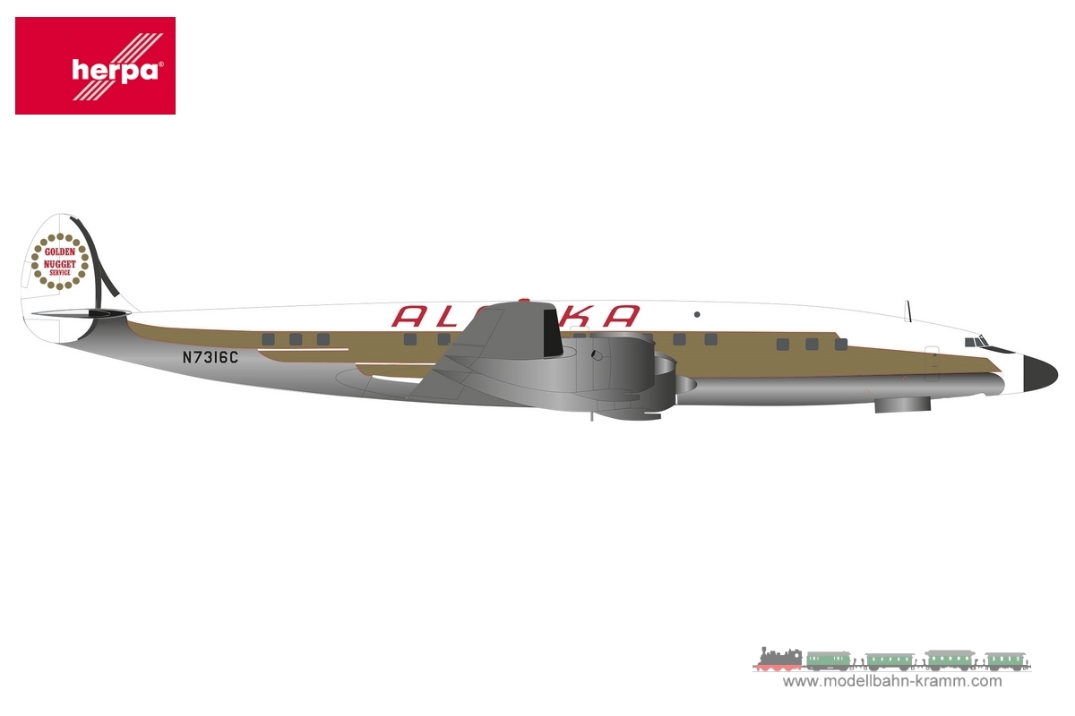 Herpa 573023, EAN 2000075580689: Lockheed L-1649A Alaska Air