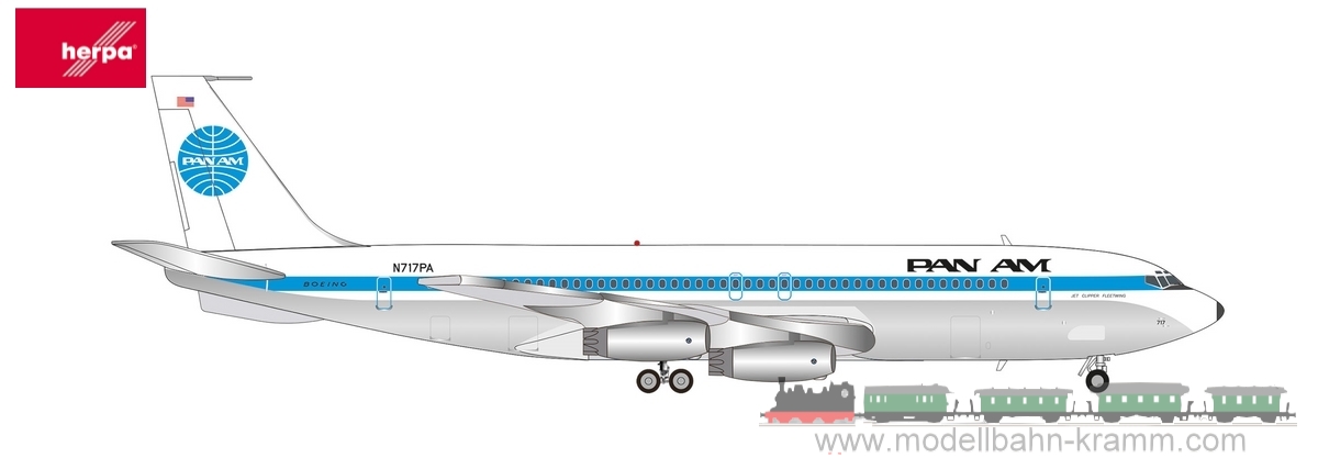 Herpa 573696, EAN 4013150573696: B707-320 Pan Am