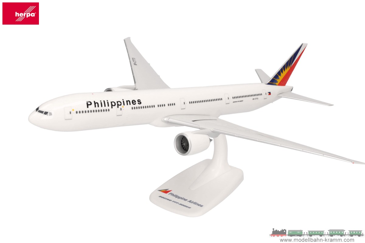 Herpa 613873, EAN 2000075556219: 1:200 Philippine Airlines Boeing 777-300ER