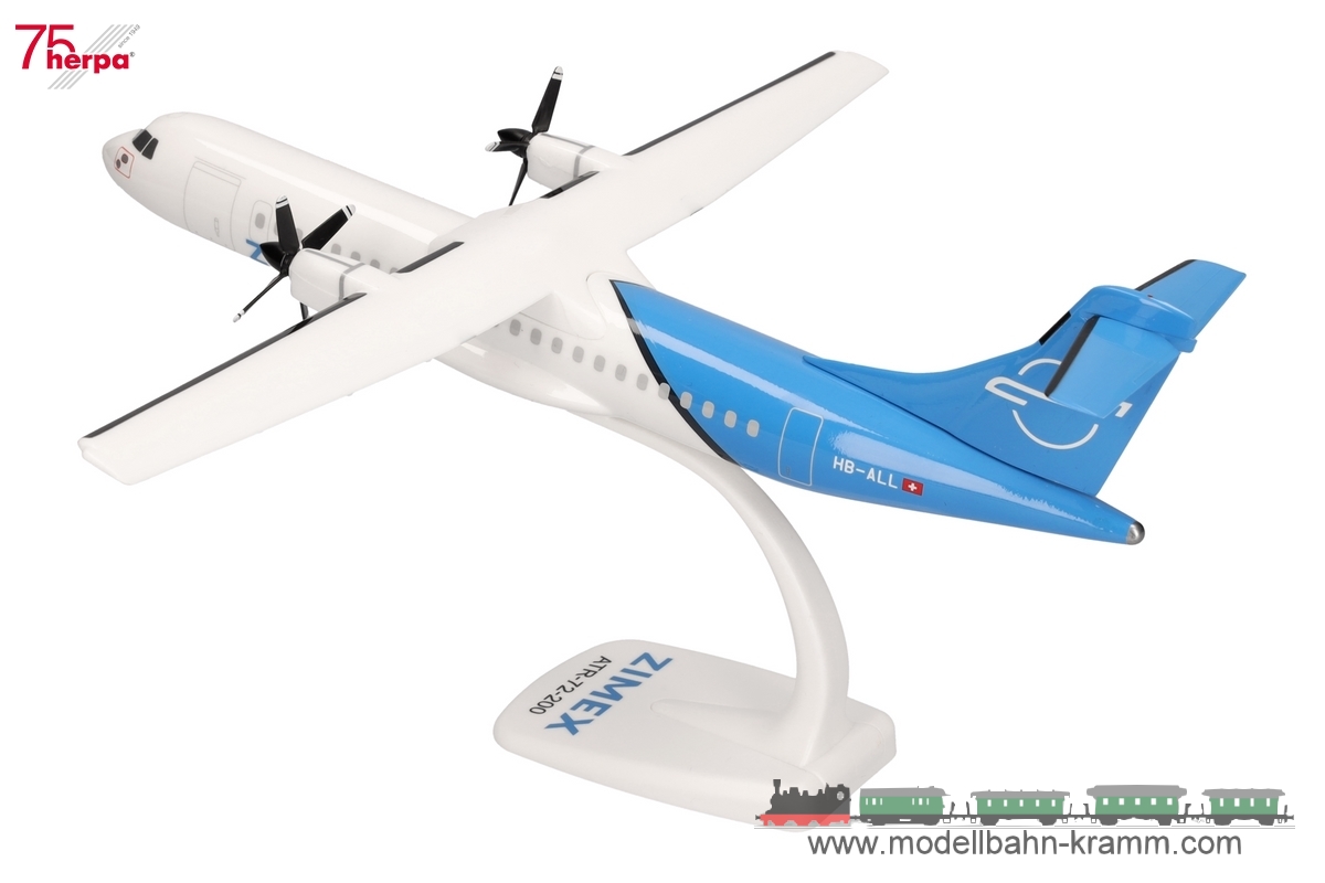Herpa 614177, EAN 2000075619525: Zimex Aviation ATR-72-200F HB-ALL