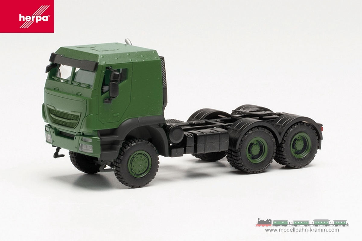 Herpa 746892, EAN 4013150746892: 1:87 Iveco Trakker geschützt 6×6 Sattelzugmaschine Bundeswehr