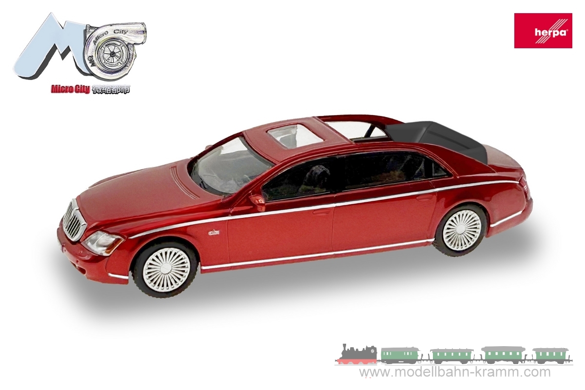 Herpa 87MC000025, EAN 6978282110127: Maybach 62S, rot (2002-2013)
