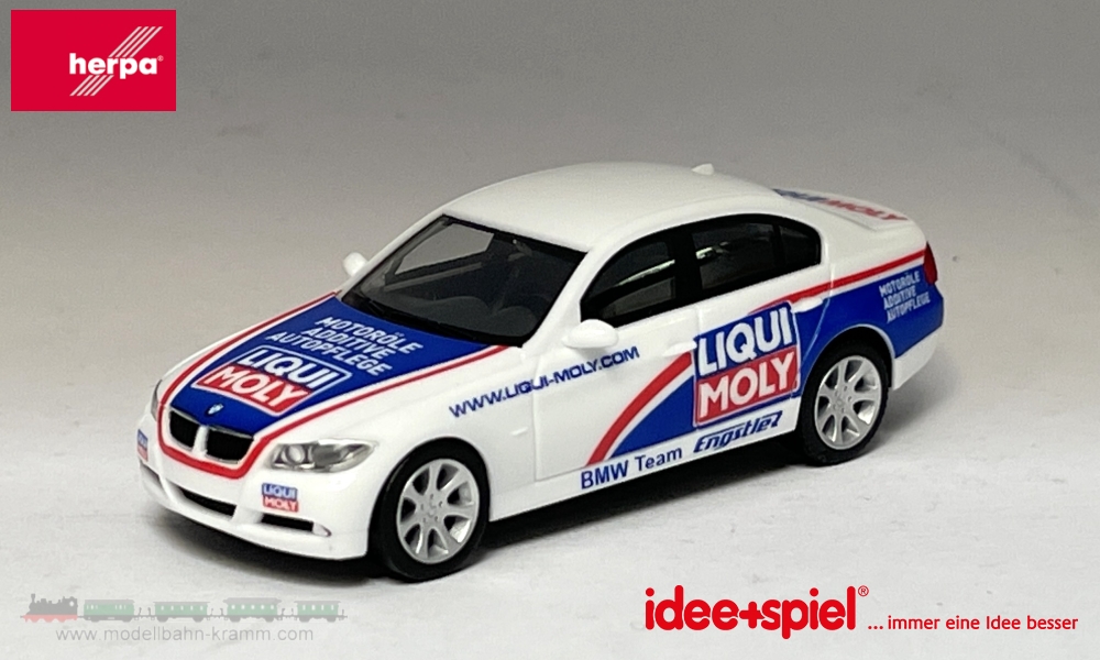 Herpa 950091, EAN 4013150950091: H0/1:87 BMW 3er E90 Limousine Liqui Moly