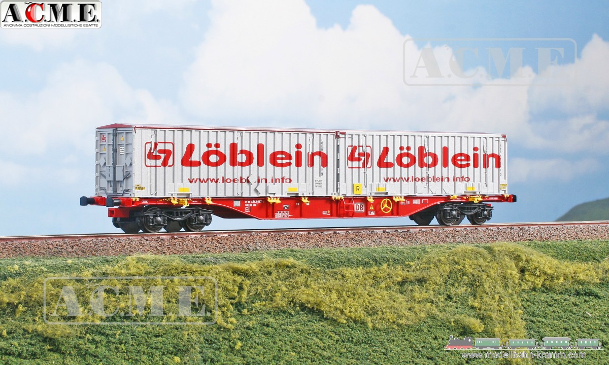 H0 DC Containerwagen Typ Sgns Löblein DB Cargo