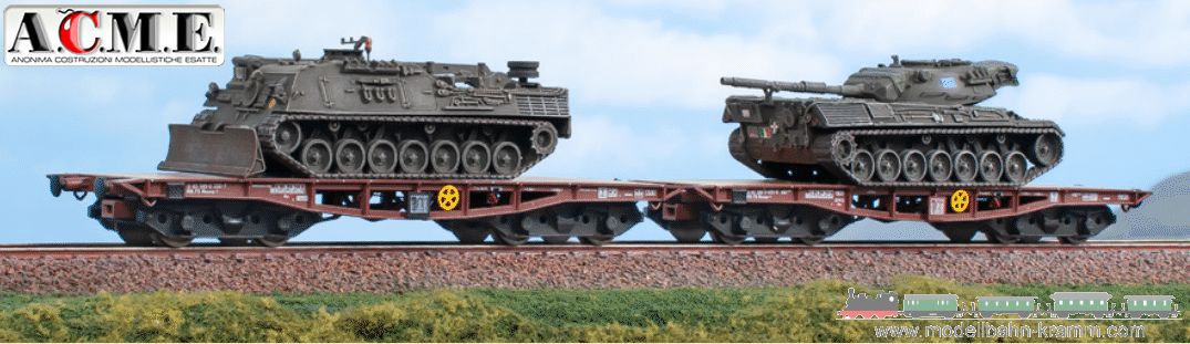 H0 DC Set 2x Schwerlastwagen + 2x Panzer, FS