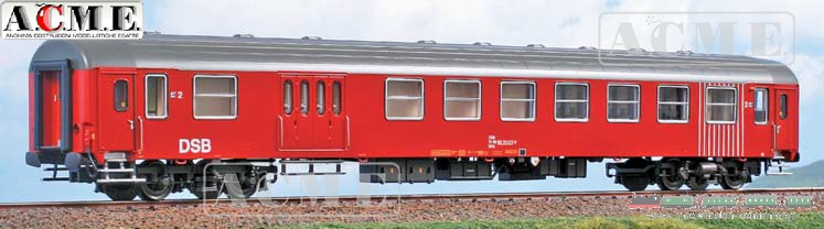 H0 DC Personenwagen 2. Klasse mit Gepäckabteil DSB
