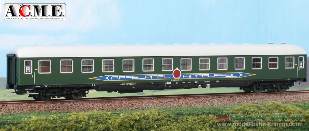 H0 DC Liegewagen Apfelpfeil grün, 2.Betr-Nr.