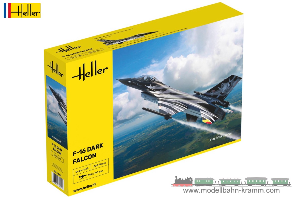 Heller 30411, EAN 3279510304114: 1:48 F-16 Dark Falcon
