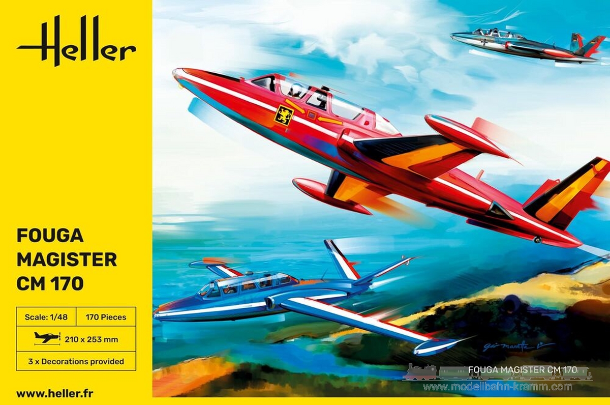 Heller 30510, EAN 3279510305104: 1:48 Fouga Magister CM 170