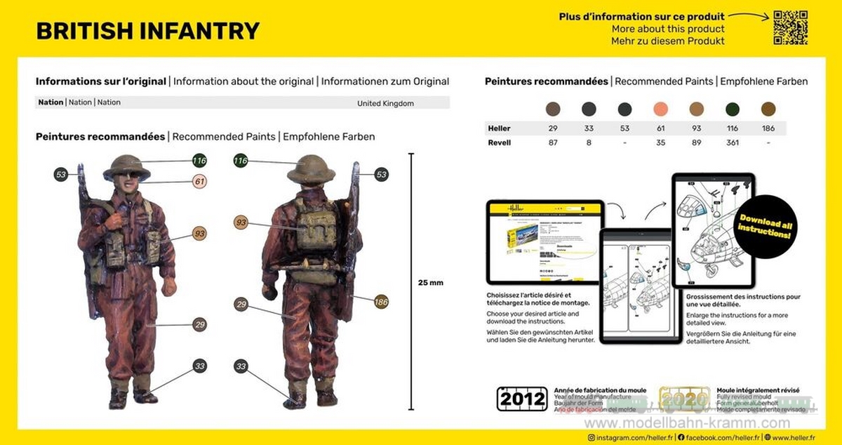 Heller 49604, EAN 3279510496048: 1:72 British Infantry WWII