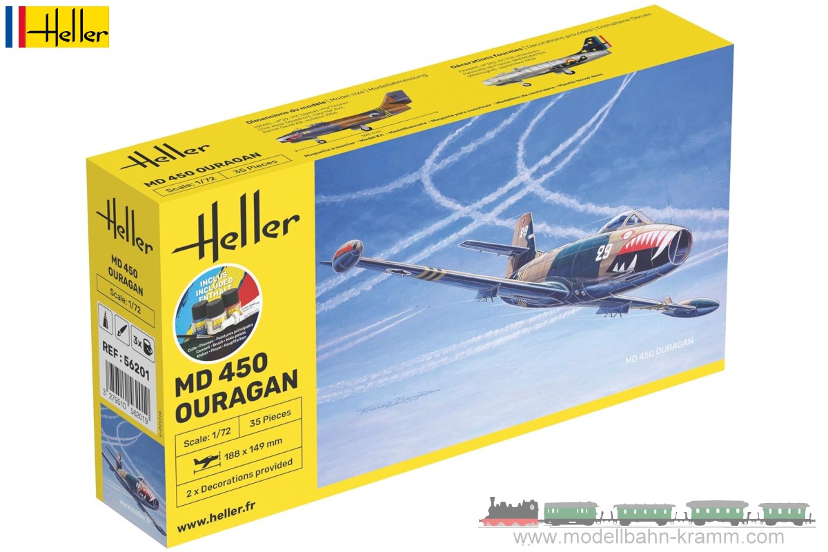 Heller 56201, EAN 3279510562019: 1:72 Starter-Kit MD 450 Ouragan