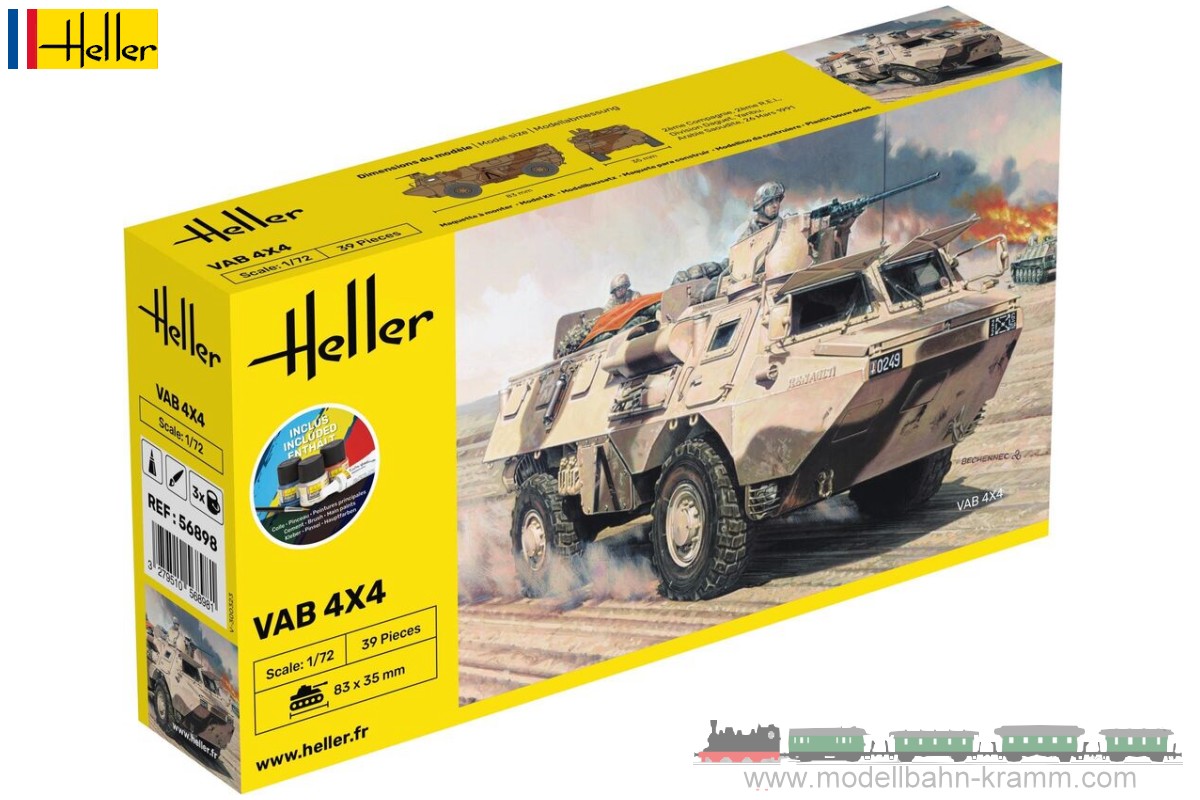 Heller 56898, EAN 3279510568981: 1:72 Starter-Kit VAB 4x4