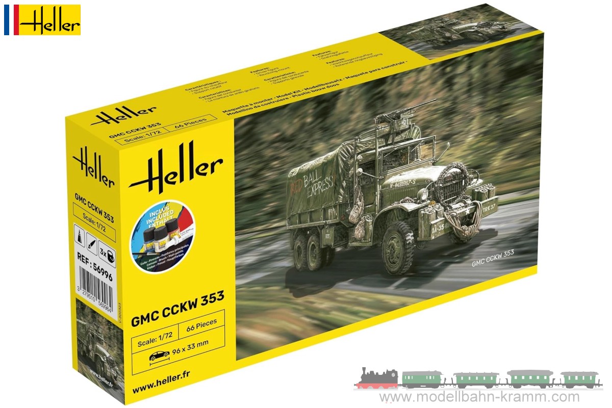 Heller 56996, EAN 3279510569964: 1:72 Starter-Kit GMC CCKW 353