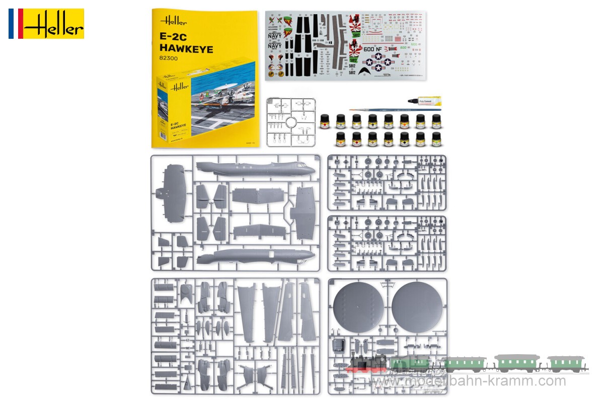 Heller 58300, EAN 3279510583007: 1:72 Starter Kit E-2C Hawkeye
