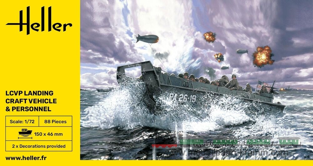Heller 79995, EAN 3279510799958: 1:72 LCVP US-Landungsboot
