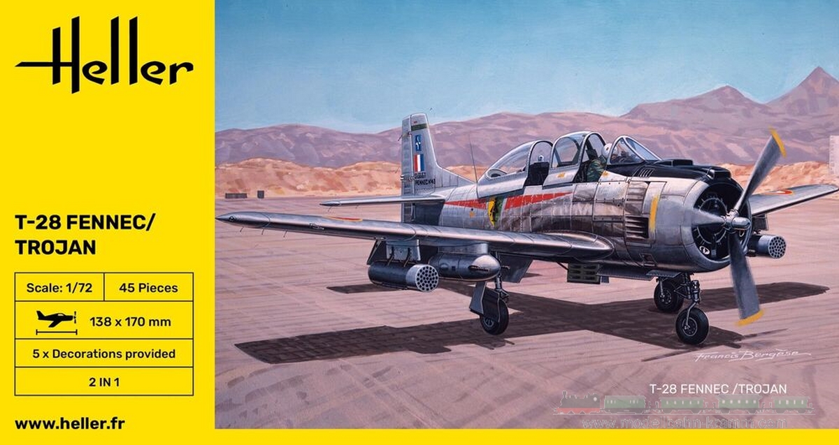 Heller 80279, EAN 3279510802795: 1:72 T-28 FENNEC / TROJAN