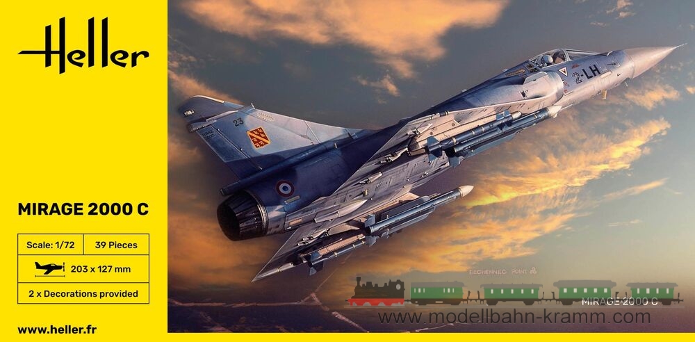 Heller 80303, EAN 3279510803037: 1:72 Mirage 2000 C