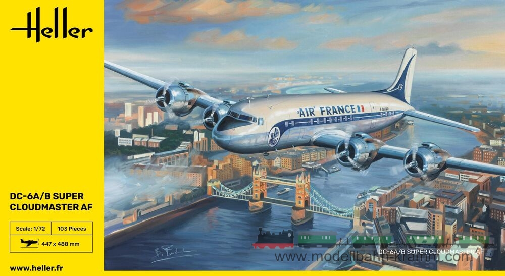 Heller 80315, EAN 3279510803150: 1:72 DC-6 Super Cloudmaster