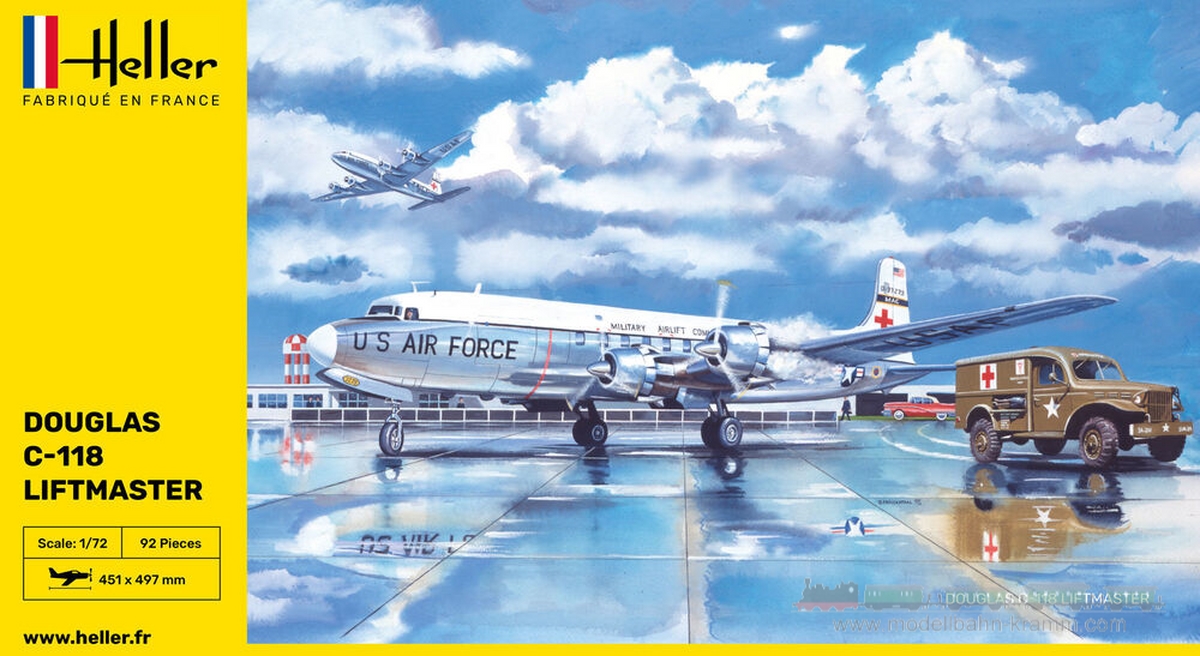 Heller 80317, EAN 3279510803174: 1:72 Douglas C-118 LIFTMASTER