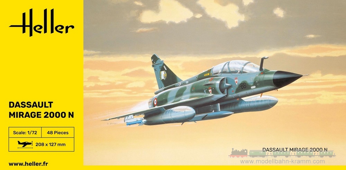 Heller 80321, EAN 3279510803211: 1:72 Mirage 2000 N