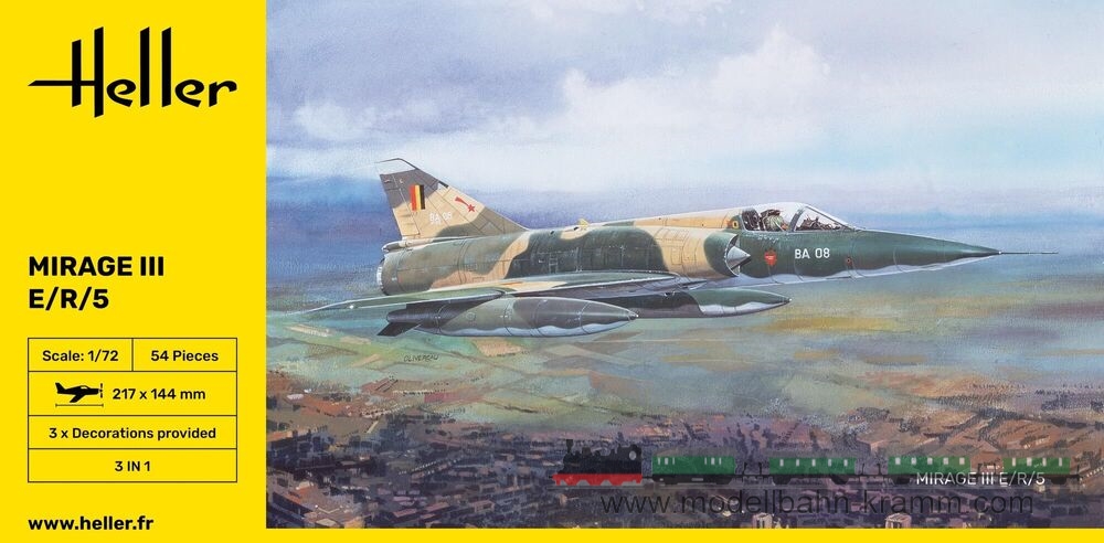 Heller 80323, EAN 3279510803235: 1:72 Mirage III E