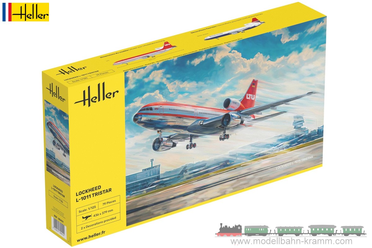 Heller 80451, EAN 3279510804515: 1:125 Lockheed L-1011 Tristar