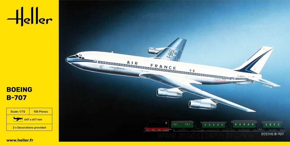 Heller 80452, EAN 3279510804522: 1:72 Boeing 707 Air France
