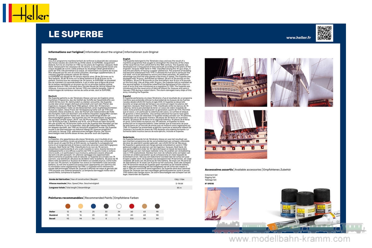 Heller 80895, EAN 3279510808957: 1:150,Le Superbe