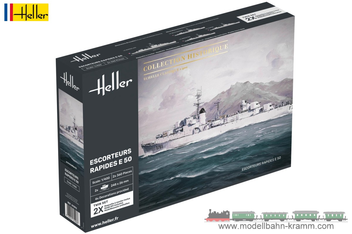 Heller 81093, EAN 3279510810936: Escorteurs Rapides E 50