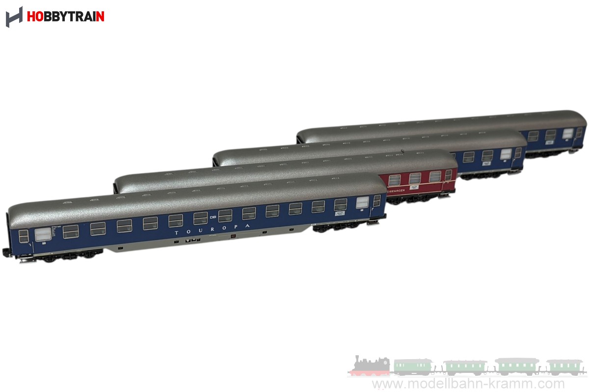 Hobbytrain 22201, EAN 4250528613176: N Set-2 TOUROPA 4-teilig DB