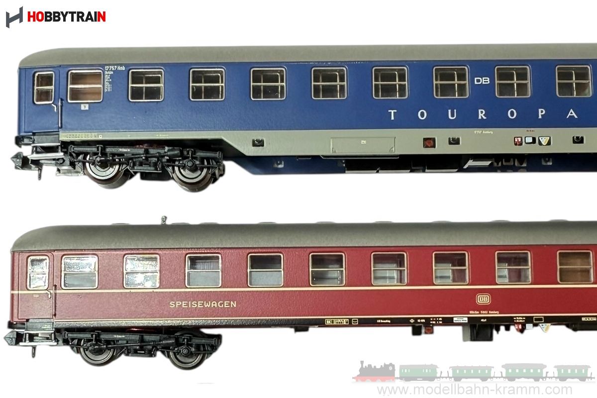 Hobbytrain 22201, EAN 4250528613176: N Set-2 TOUROPA 4-teilig DB