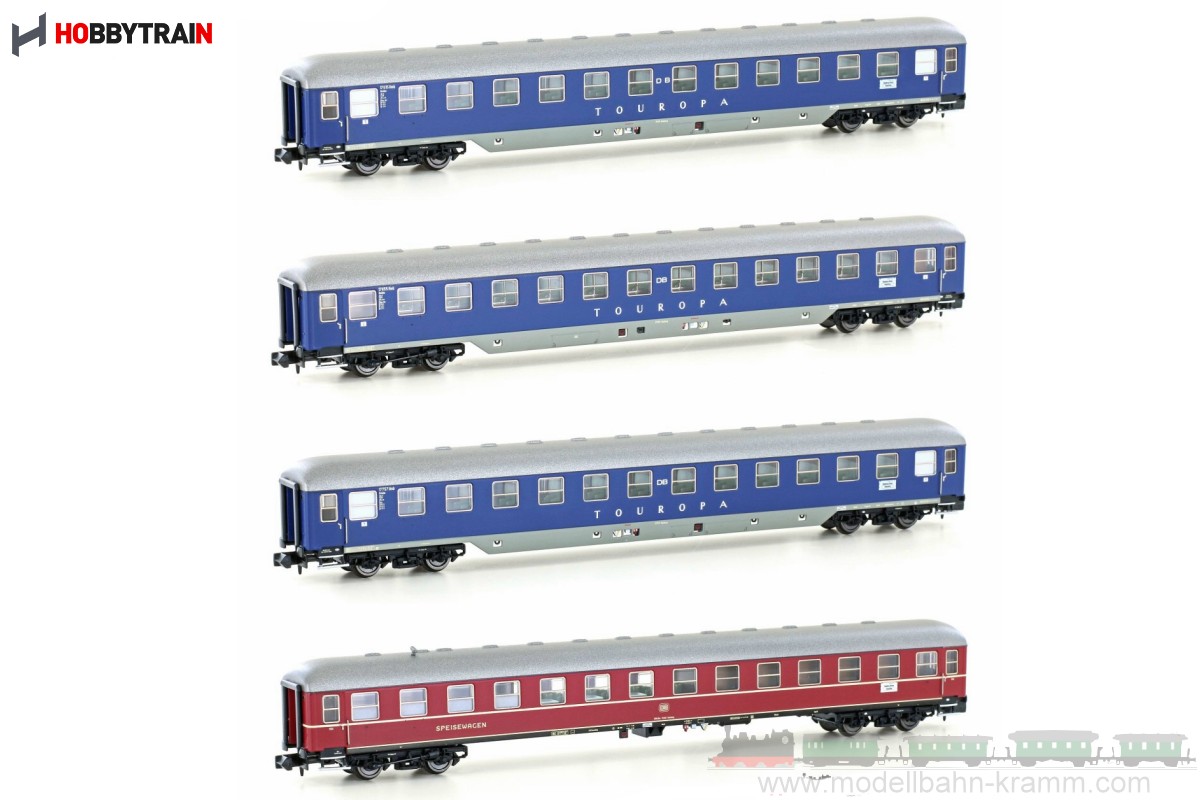 Hobbytrain 22201, EAN 4250528613176: N Set-2 TOUROPA 4-teilig DB