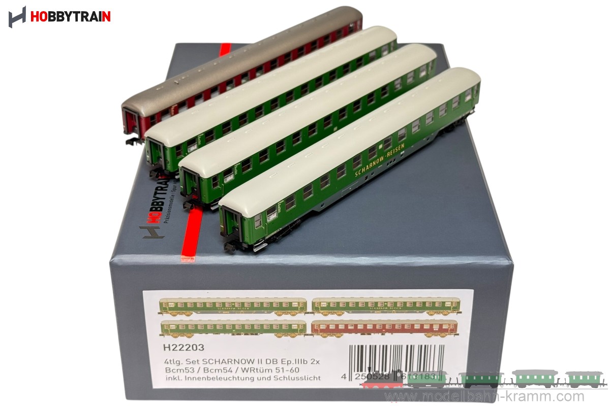 Hobbytrain 22203, EAN 4250528613183: 4tlg. SCHARNOW Set 2 DB Ep.II