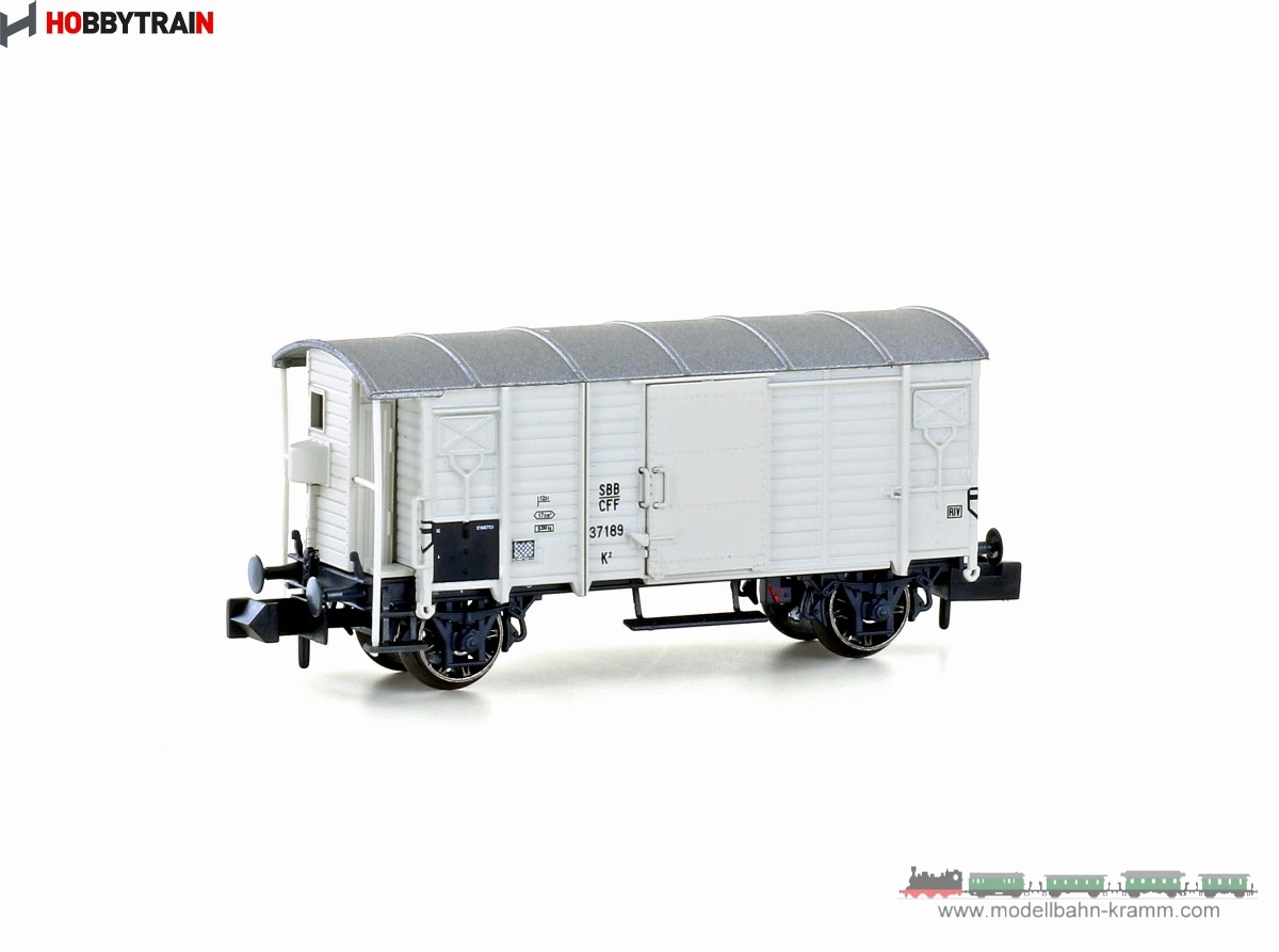 Hobbytrain 24206, EAN 2000075635648: N Ged Güterw. K2 weiss SBB