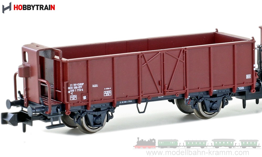 Hobbytrain 24352, EAN 4250528617327: N Set 2-tlg. Güterwagen, Stahl-Ausführung SBB