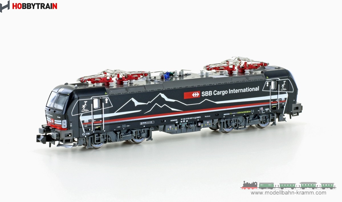 Hobbytrain 30169, EAN 4250528621218: N analog E-Lok BR 193 657 SBB Cargo/Shadowpiercer