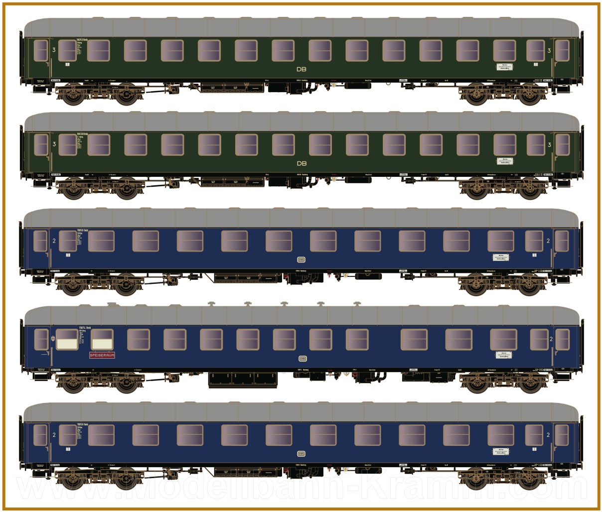 4tlg Wagen-Set D83/41 3xC4ümg