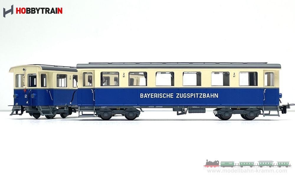 Hobbytrain 43105, EAN 4250528616160: H0m analog 3er Set Personenzug der Zugspitzbahn