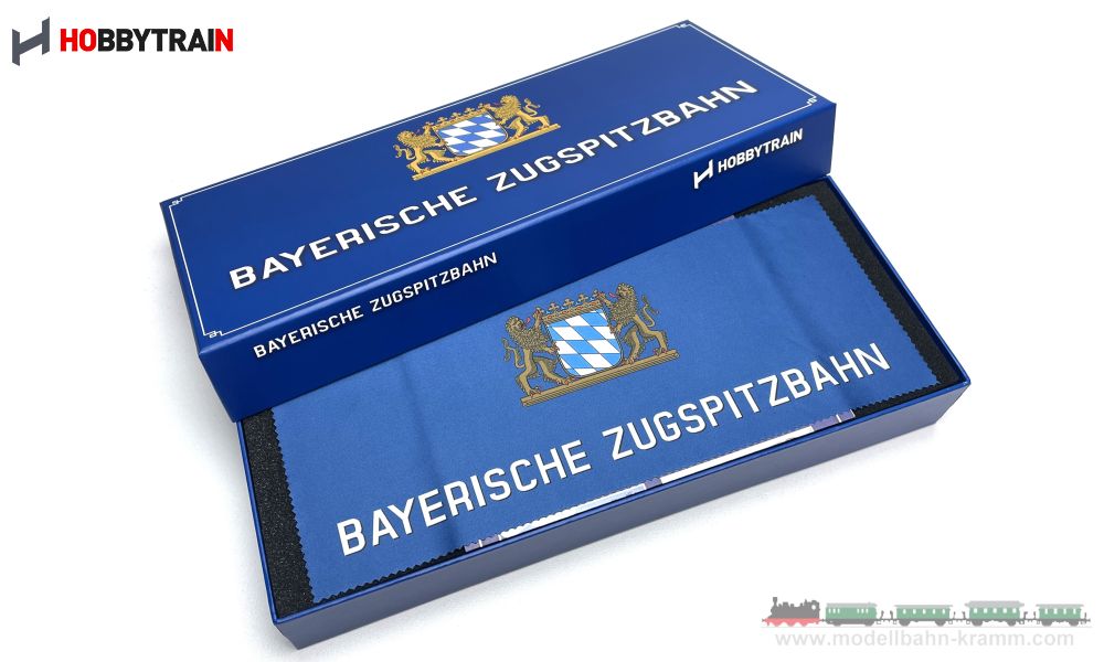 Hobbytrain 43105, EAN 4250528616160: H0m analog 3er Set Personenzug der Zugspitzbahn