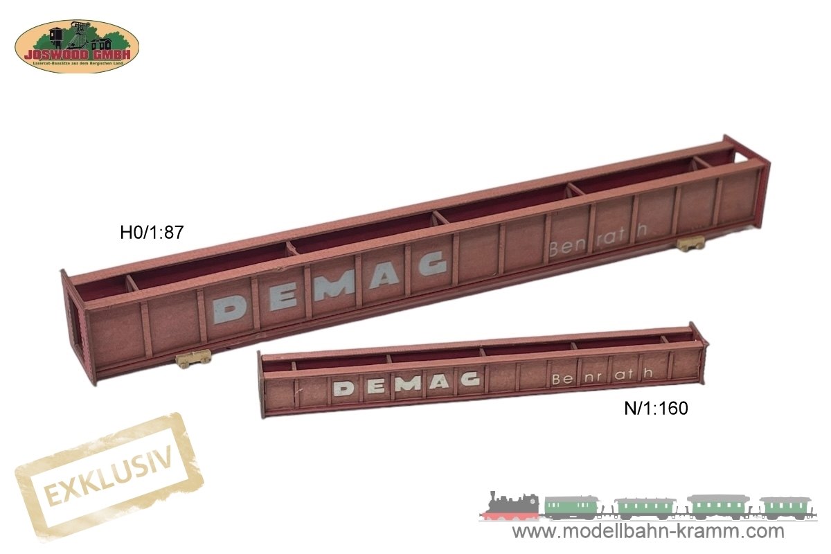 Joswood 40454, EAN 2000075627452: H0 Träger Demag in Bleimennige Farbgebung