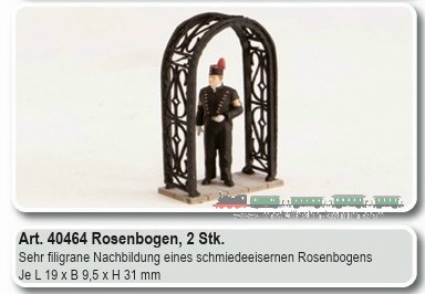 Joswood 40464, EAN 2000075627551: H0 Rosenbogen, 2 Stück